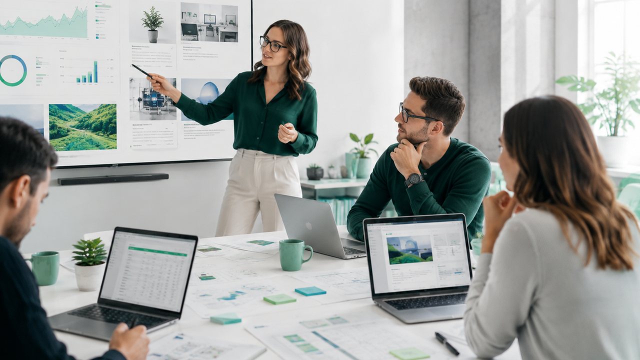 Equipo de SEO Digital en una sesión creativa y estratégica
