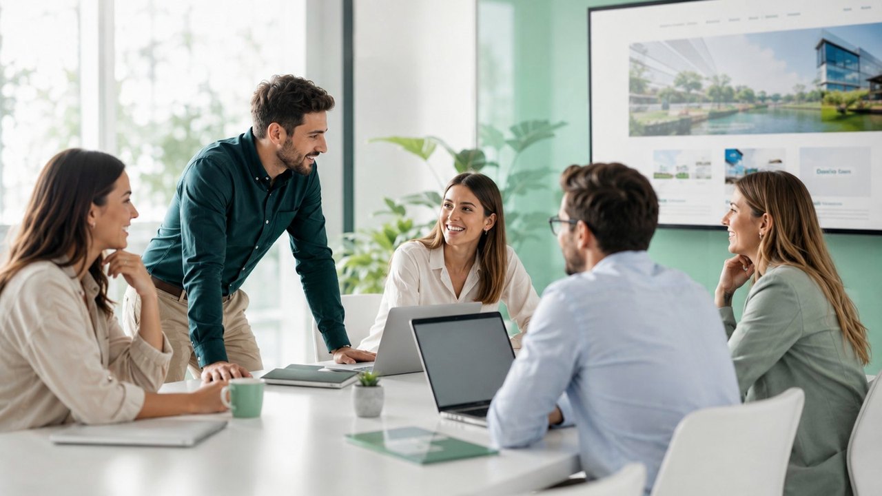 Escena conceptual sobre Cómo organizar servicios y casos en una web B2B