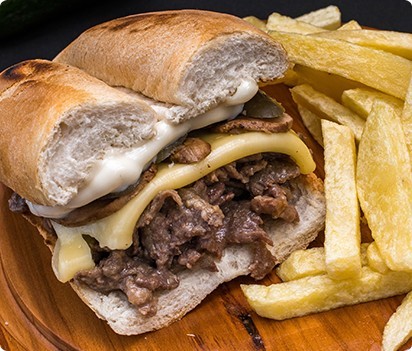 Sándwich de churrasco vacuno (150 g)