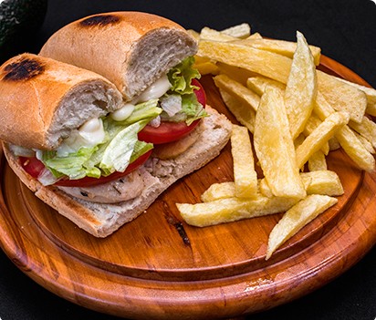 Sándwich de filetillos de pollo (150 g)