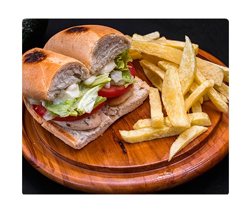 Sándwich de filetillos de pollo (150 g)